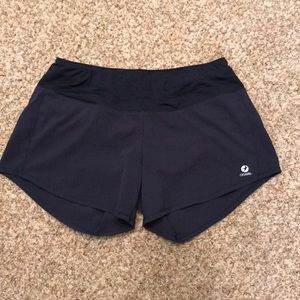 Oiselle Roga running shorts size 4 navy EUC.